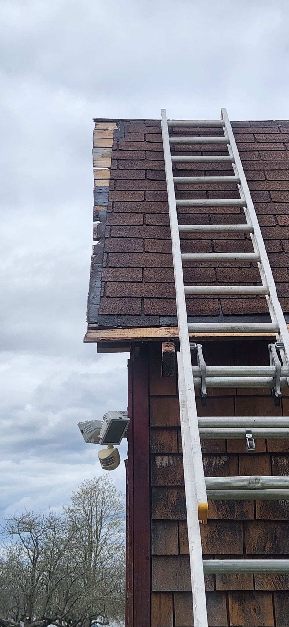 Completed roofing project